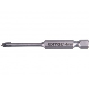 Карбидна бургија за стакло/керамика, ф 4мм, EXTOL PREMIUM Карбидна бургија за стакло/керамика, ф 4мм, EXTOL PREMIUM